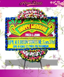 Bunga Papan Happy Wedding 10