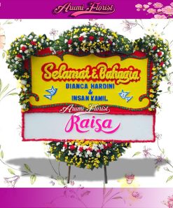 Bunga Papan Happy Wedding 13