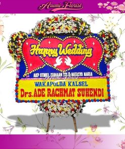 Bunga Papan Happy Wedding 14