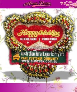 Bunga Papan Happy Wedding 03