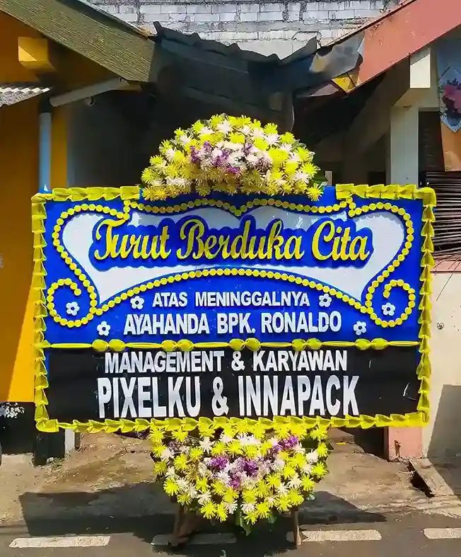 Karangan bunga cantik dari toko bunga di Pedurenan untuk berbagai acara.